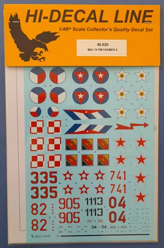 Mig-19P/PM Farmer B/E Hi decal