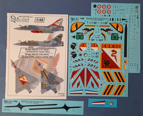 Mirage 2000-5F n°57 188-ET "70 ans EC3/11 Corse" 2013 Shy@rt decal