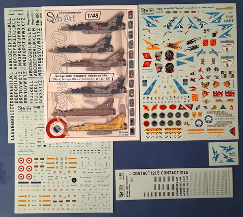 Mirage 2000 "standart" Armée de I´Air (versions: B/C/-5F) Shy@rt decal