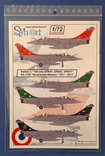 Rafale C "100 ans des SPA 93, 97, 91" RC2/30 Normandie - Niemen" Shy@rt decal