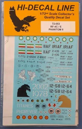 RF-4C/E Phantom II Hi decal