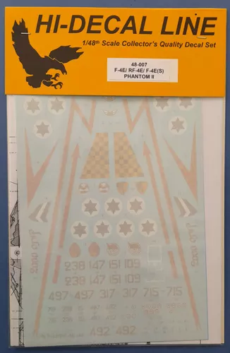 RF-4E/F-4E/F-4E(S) Phantom II Hi decal