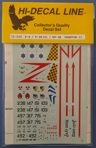 RF-4E/F-4E/F-4S Phantom II Hi decal