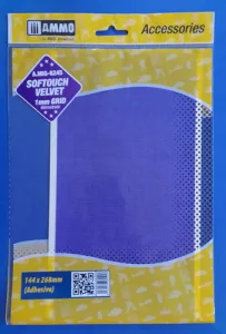 Softouch Velvet masking sheets 1mm grid 290mm x 145mm 5pcs