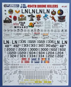 Strike Eagles at war: 494Th Drone Killers Furball Aero Design