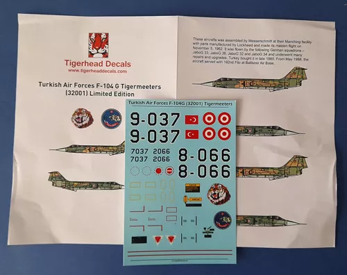 TAF F-104G Tigermeeters TigerHead Models