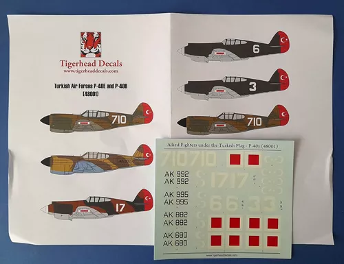 TAF P-40E & P-40B TigerHead Models