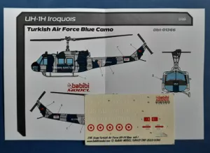 UH-1H Iroquios Turkish Air Force Babibi model