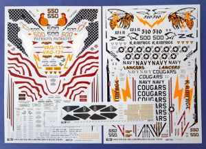 USN EA-18G Growler CAG Birds Collection( VAQ-131/138/139/140) DXM decals