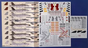 USN F/A-18E/F Super Hornet VFA-22 & VFC-12 DXM decals