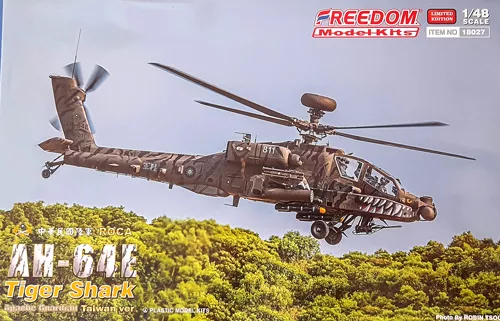 AH-64E Apache Tiger Shark Taiwan version (Limited edition) Freedom model kits