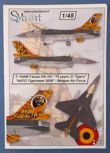 F-16AM Falcon  FA-101 "75 years 31 Tigers" "NATO Tigermeet 2026" - BAF