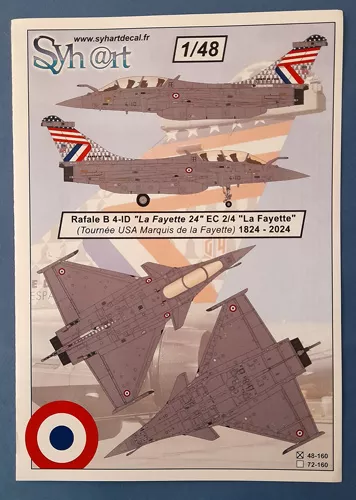 Rafale B 4-ID "La Fayette 24" EC 2/4 "La Fayette" 1824-2024 Shy@rt decal